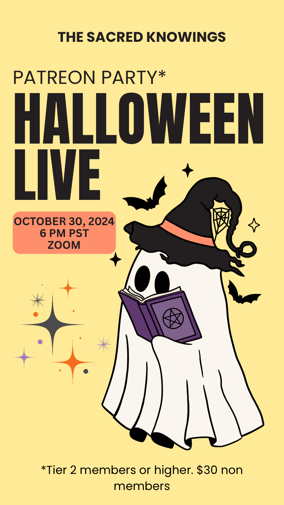 Oct. 30 Halloween Event (listing for non Patreon members)